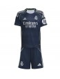 Billige Real Madrid David Alaba #4 Bortedraktsett Barn 2025-26 Kortermet (+ Korte bukser)